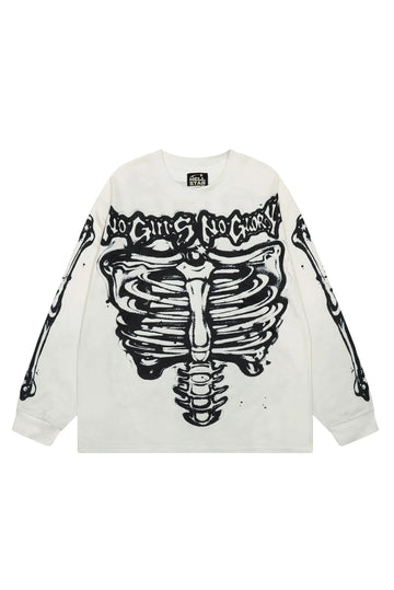 Perspective body long sleeved shirt